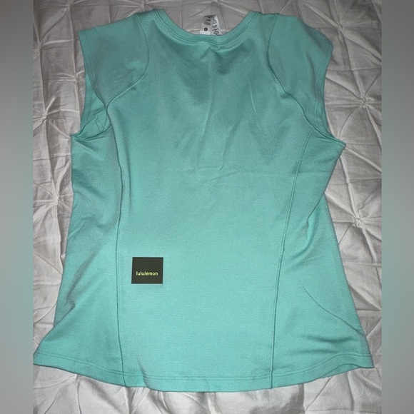 Lululemon Cap Sleeve Hiking Tank in a light blue color. - Picture 1 of 5